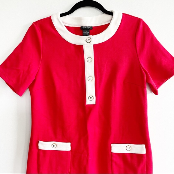 Vintage Spense Red Retro Dress Size 10 - Picture 5 of 7
